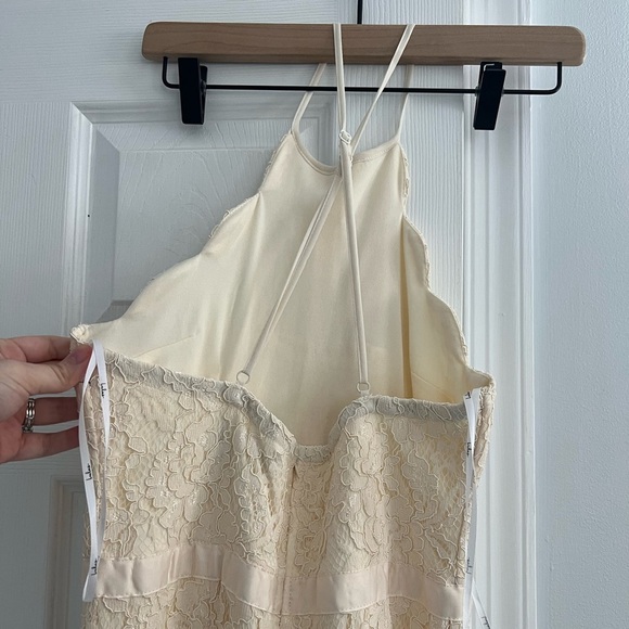 Off White Trumpet Lulu’s Long Dress - Picture 3 of 7